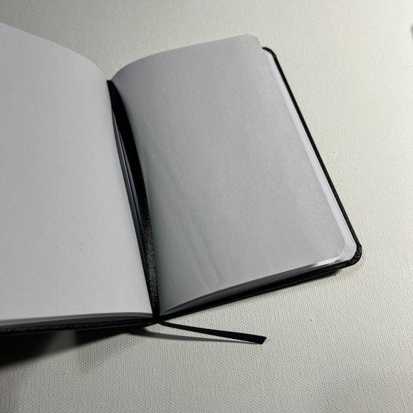 3 Black leather notebooks with blank pages - Picture 3 of 3